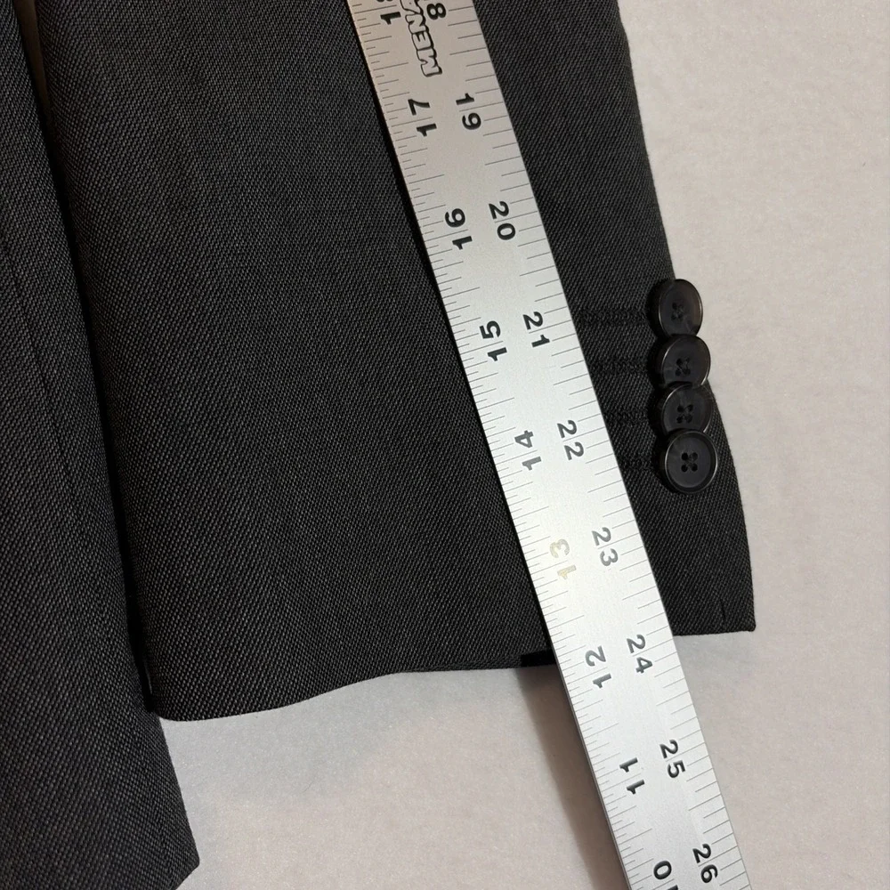 Banana Republic Slim Fit Wrinkle-Resistant Suit Jacket Sport Coat Gray Mens 40S
